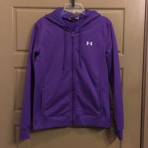 Under Armour Purple Hooded Zipper Jacket